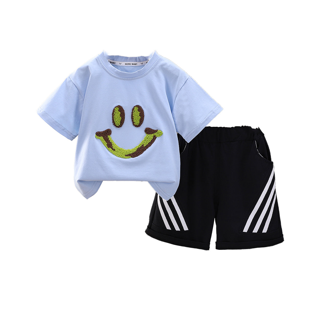 Boys Embroidered T-shirt With Shorts