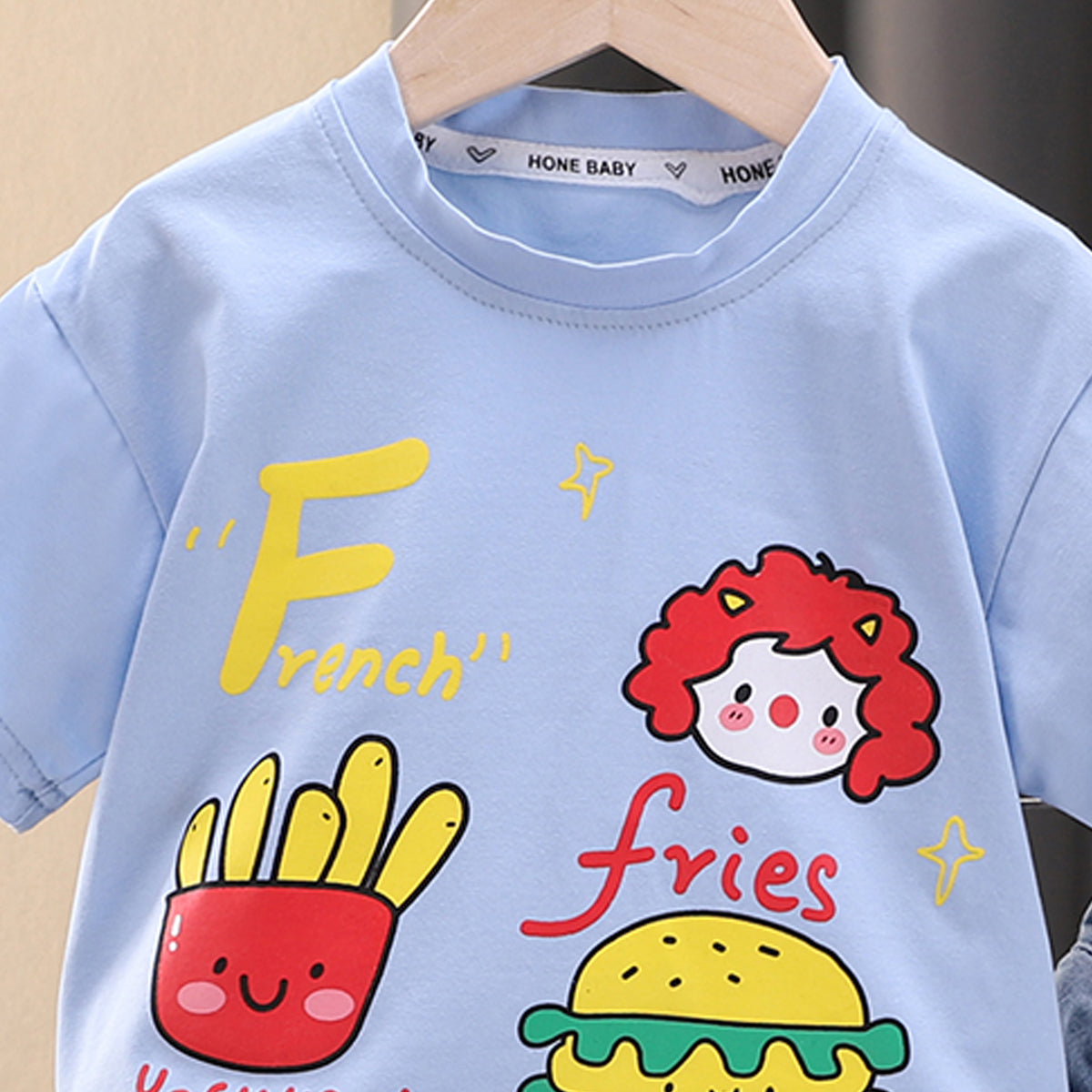 Boys Graphic Printed T-shirt With Shorts