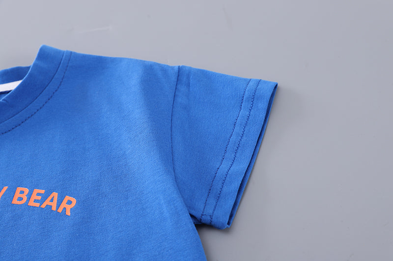 Boys Printed T-shirt With Shorts