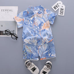 Boys Printed Shirt With Shorts