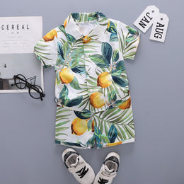 Boys Printed Shirt With Shorts