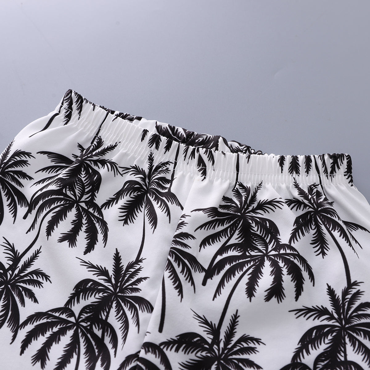 Infants Printed Spread Collar Shirt With Shorts