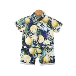 Boys Printed Shirt with Shorts