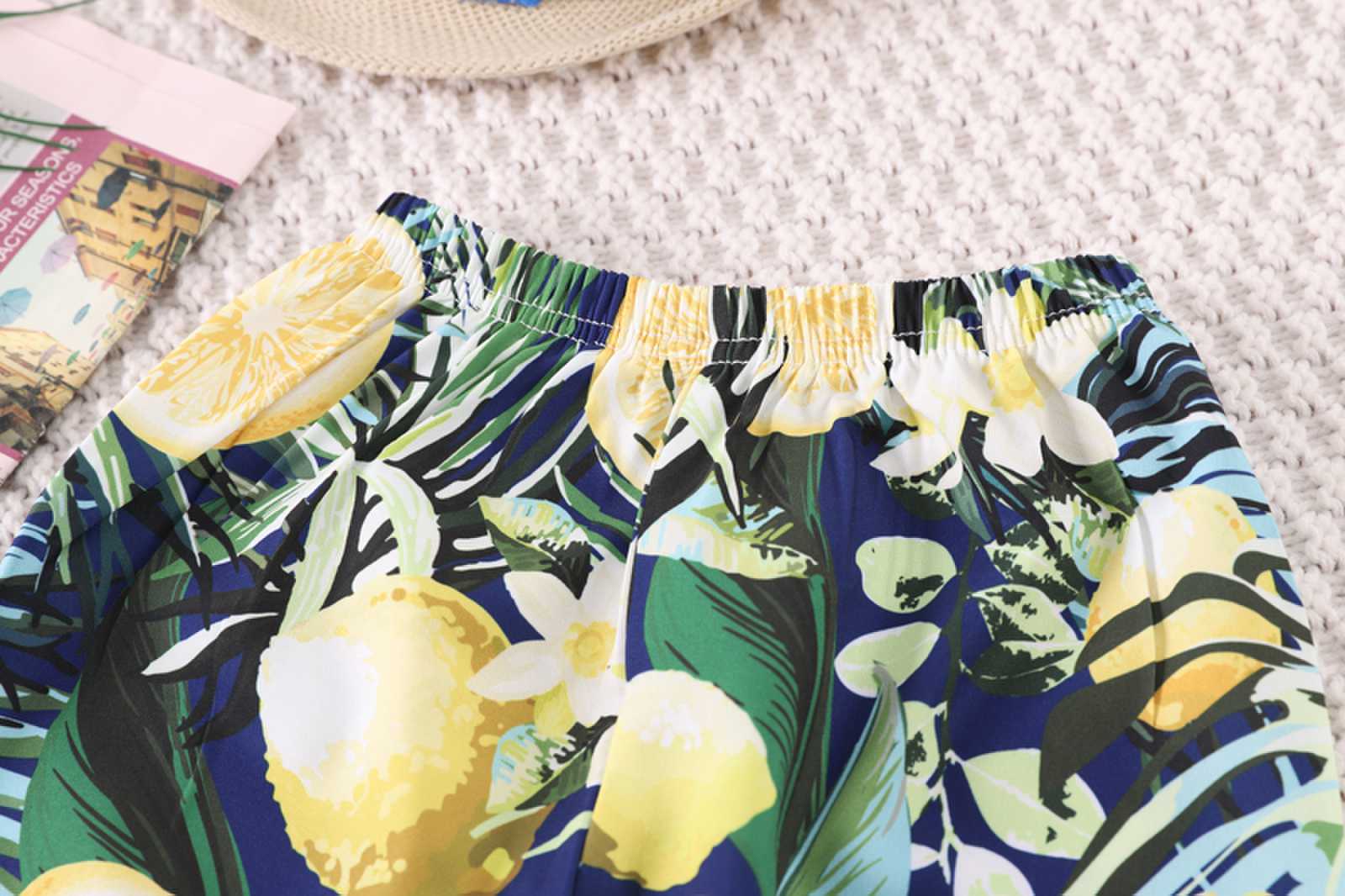 Boys Printed Shirt with Shorts