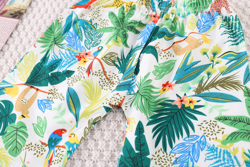 Boys Printed Shirt with Shorts