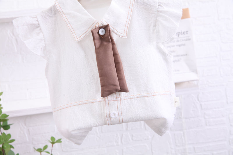Girls Khaki Shirt with Shorts