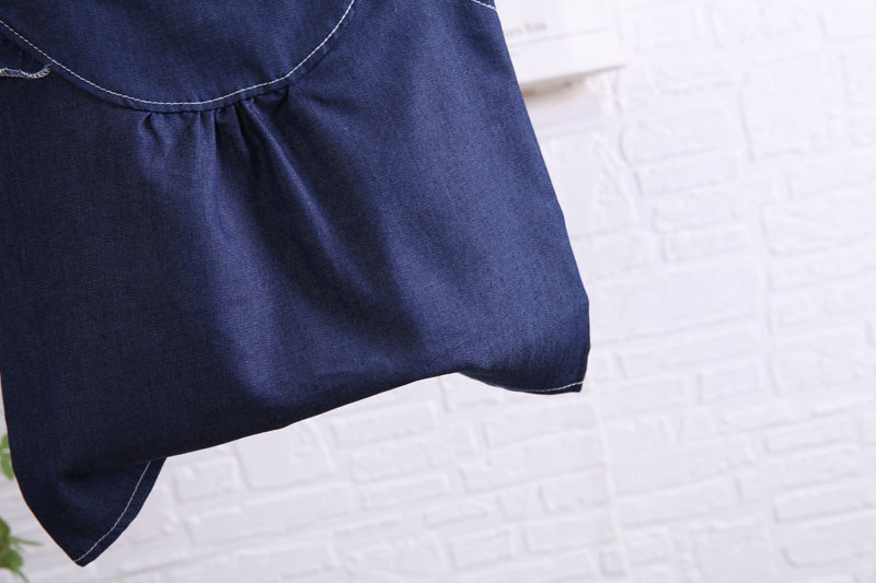 Girls Blue Ruffles Detail Top with Shorts