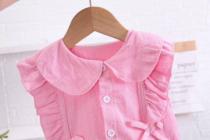 Girls Pink Top with Shorts