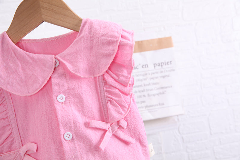 Girls Pink Top with Shorts
