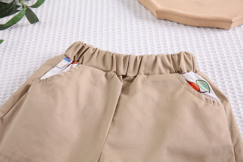 Boys Printed Shirt with Shorts