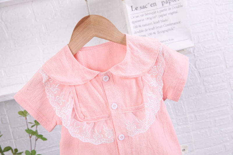 Girls Pink Top with Shorts