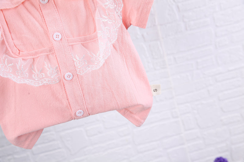 Girls Pink Top with Shorts