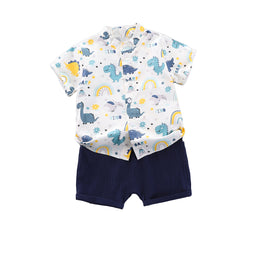 Infant Boys Printed Shirt with Shorts