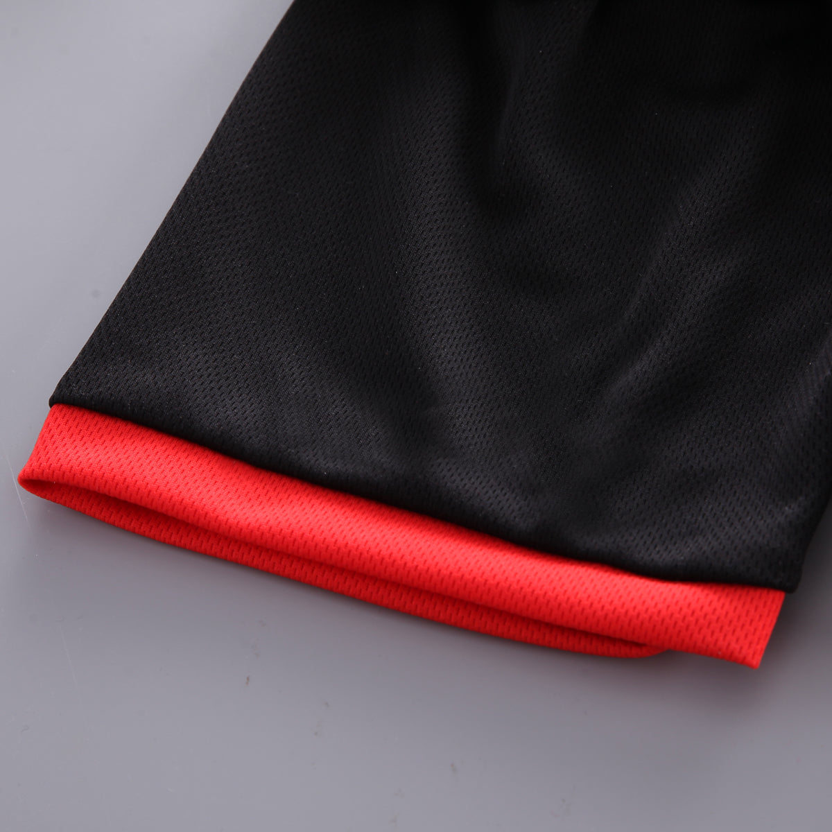 Boys Black & Red Printed Sleveless T-shirt with Shorts