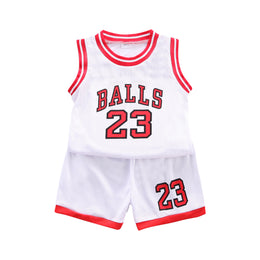 Boys Printed Sleeveless T-shirt With Short