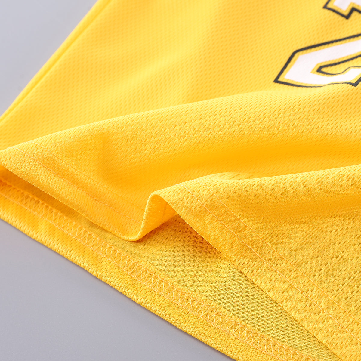 Boys Yellow & Blue Printed T-shirt with Shorts