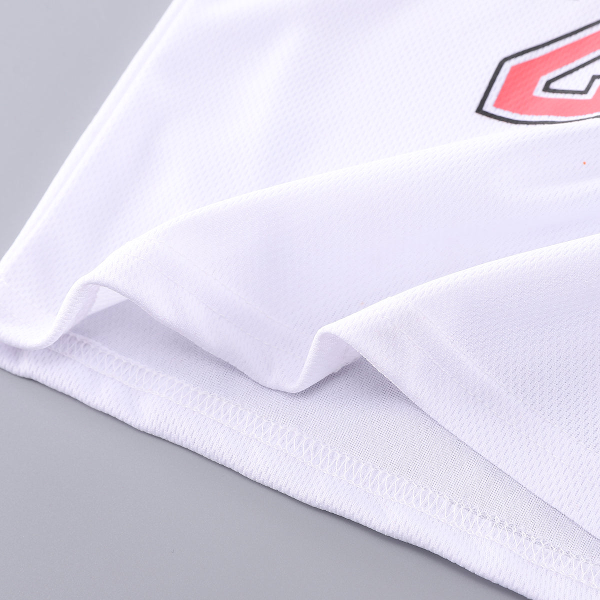 Boys White & Red Printed T-shirt with Shorts