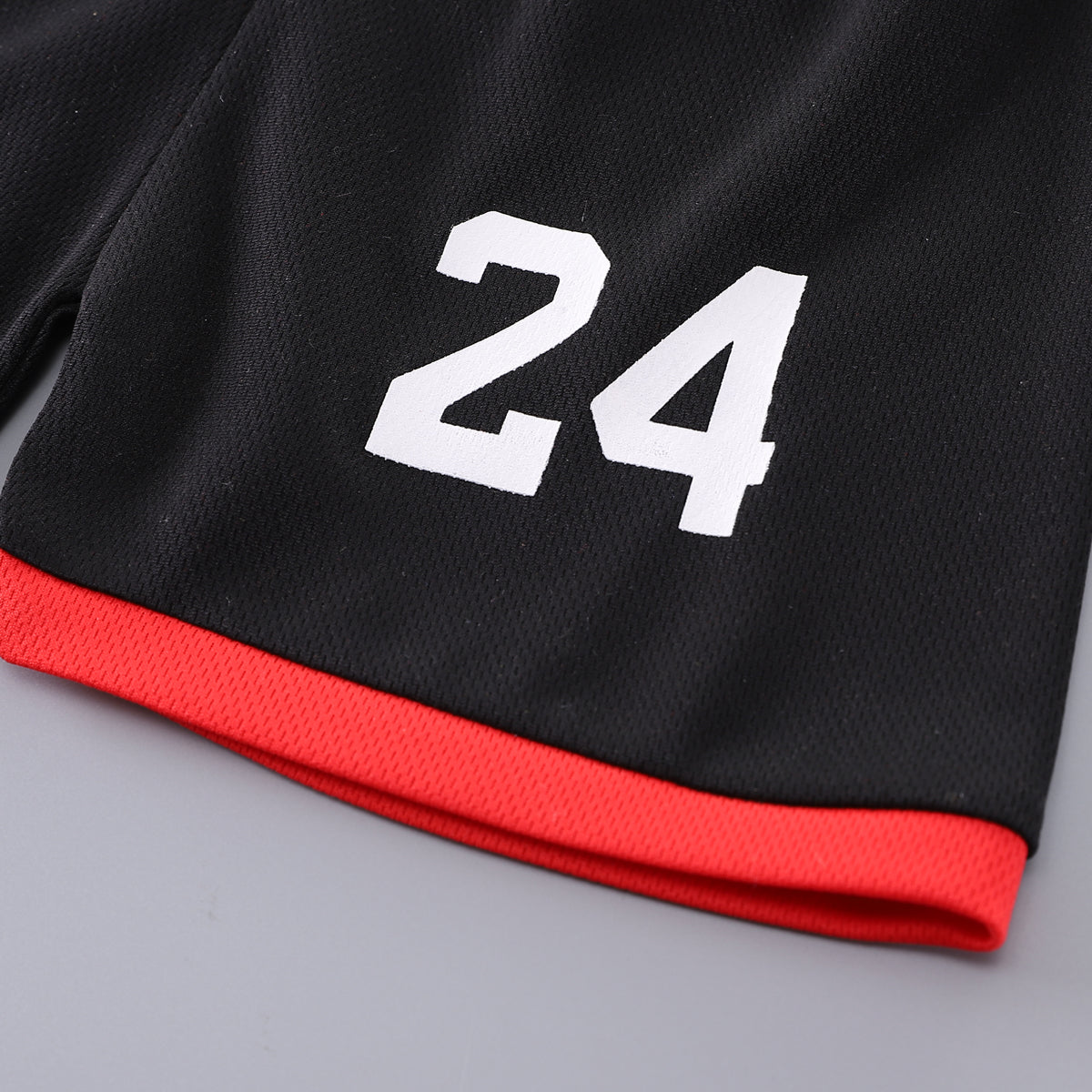 Boys Black Typography Printed Round Neck T-shirt With Shorts
