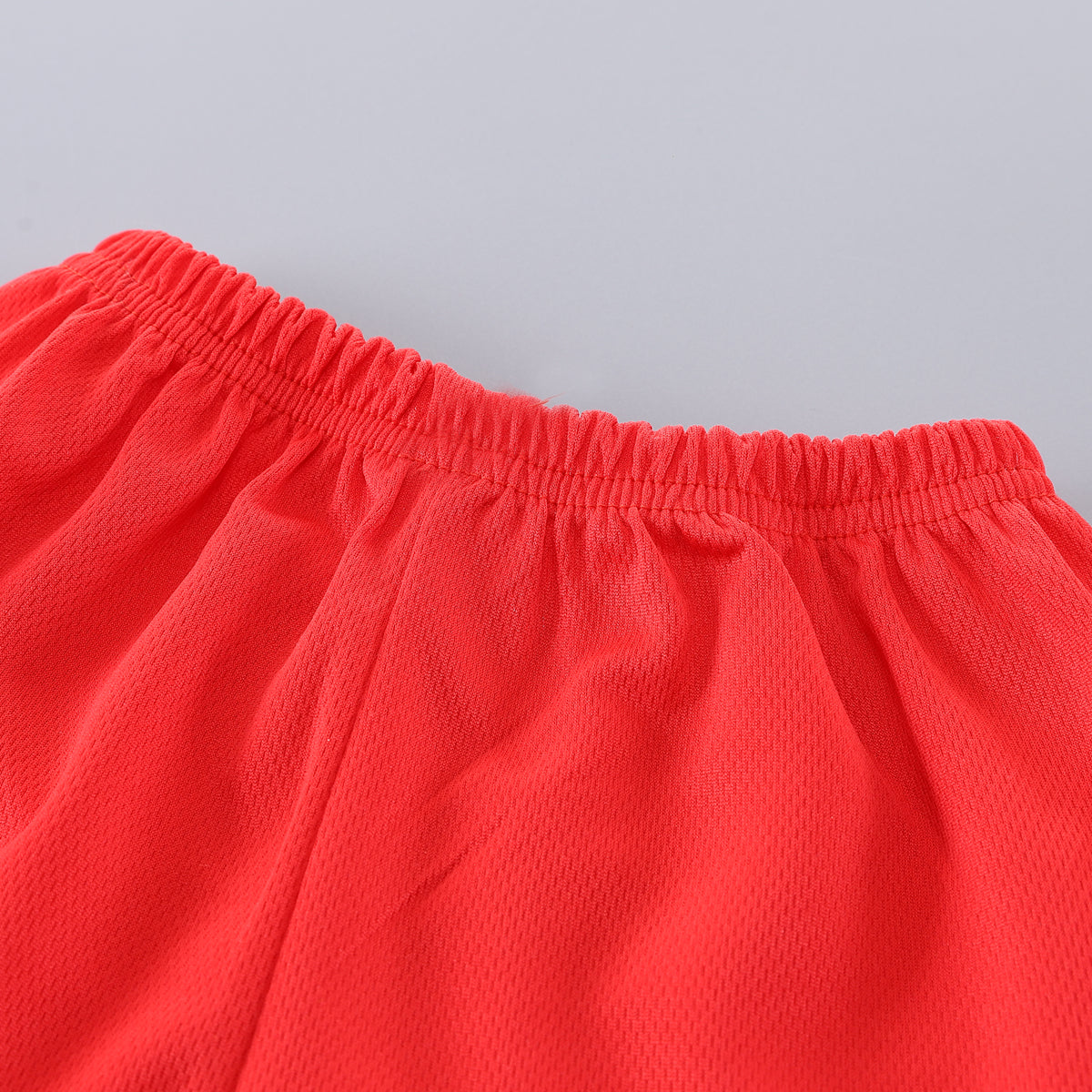 Boys Red & White Printed T-shirt with Shorts