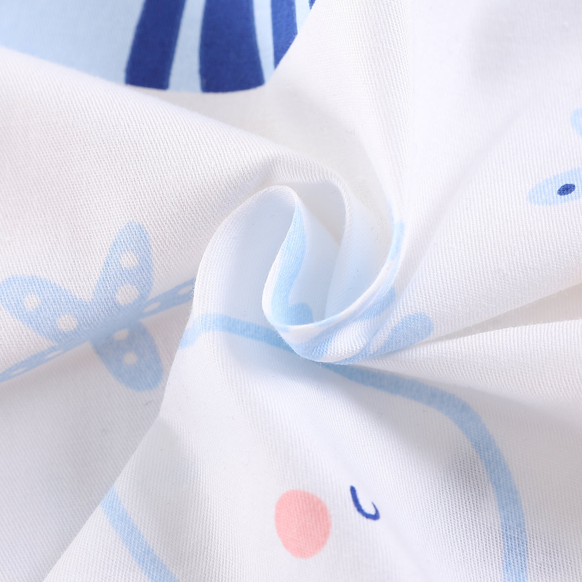 Boys White Graphic Printed Shirt with Shorts