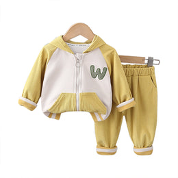 Kids Colourblocked Pure Cotton Top With Trousers