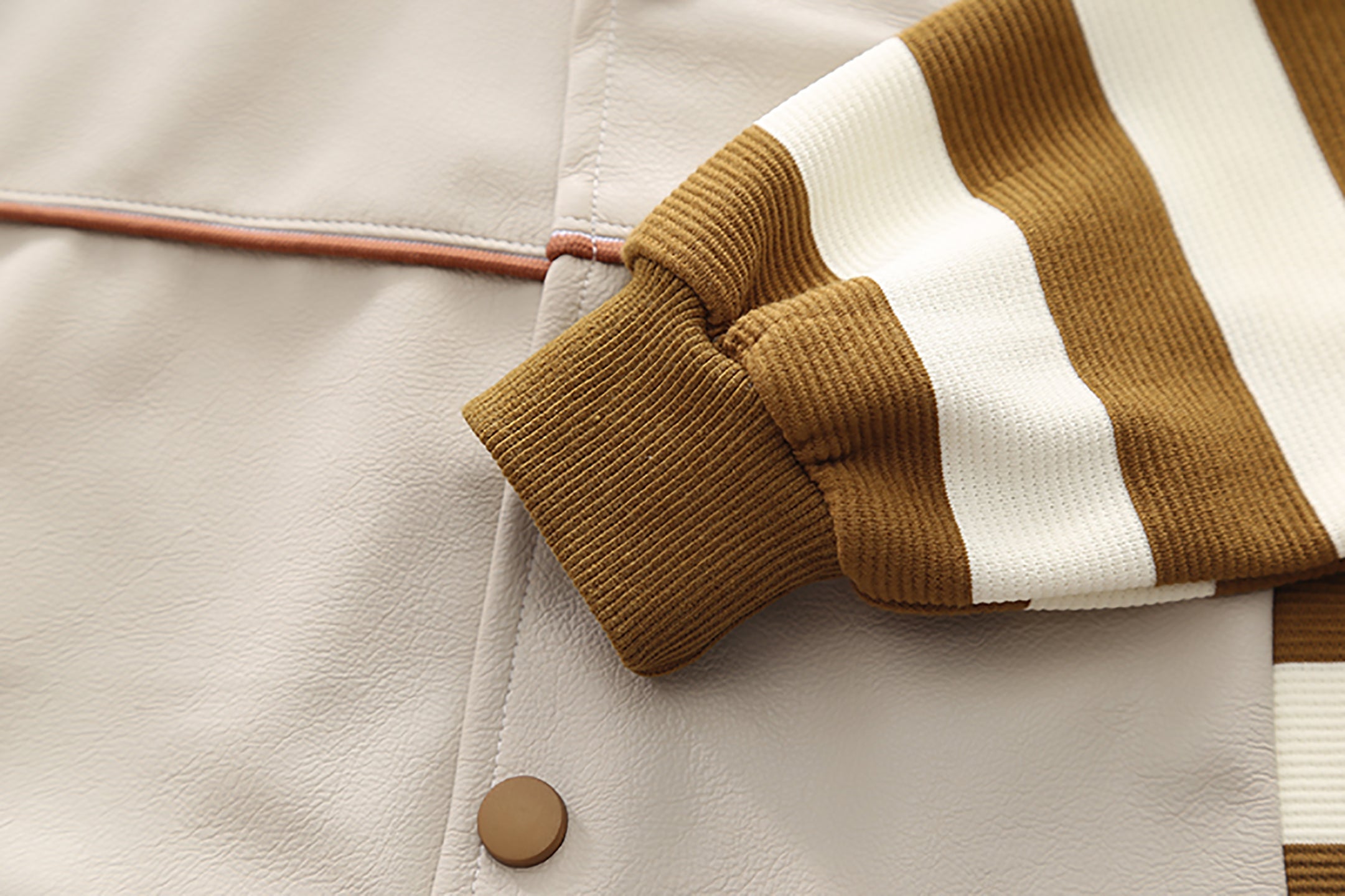 Kids Beige & Blue Colourblocked Pure Cotton Top with Trousers