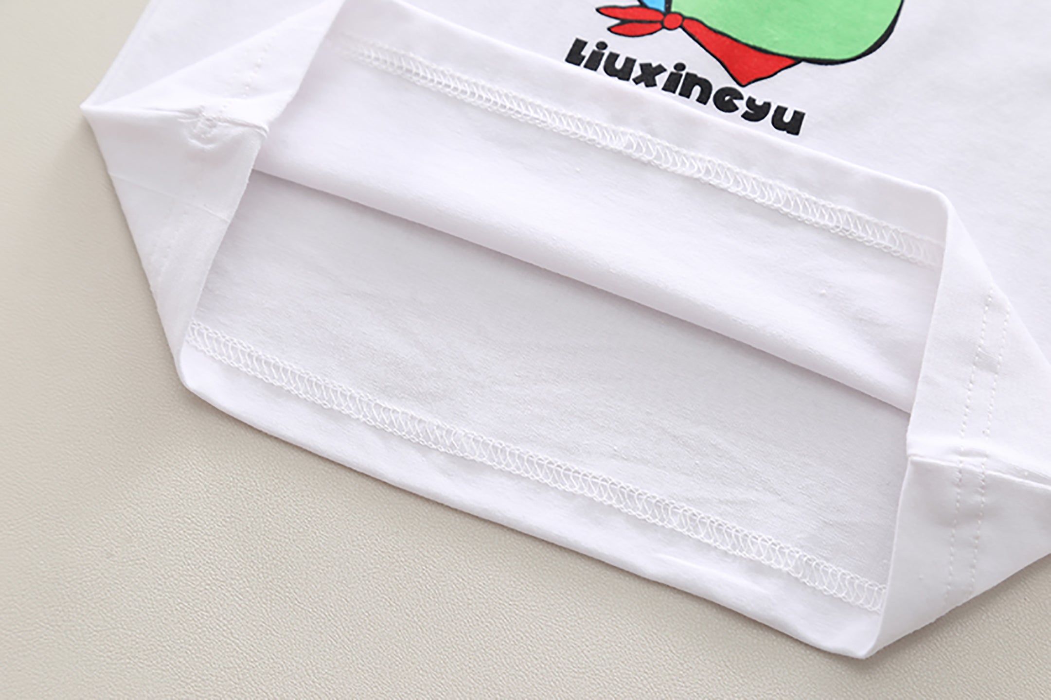 Kids Beige & Blue Colourblocked Pure Cotton Top with Trousers