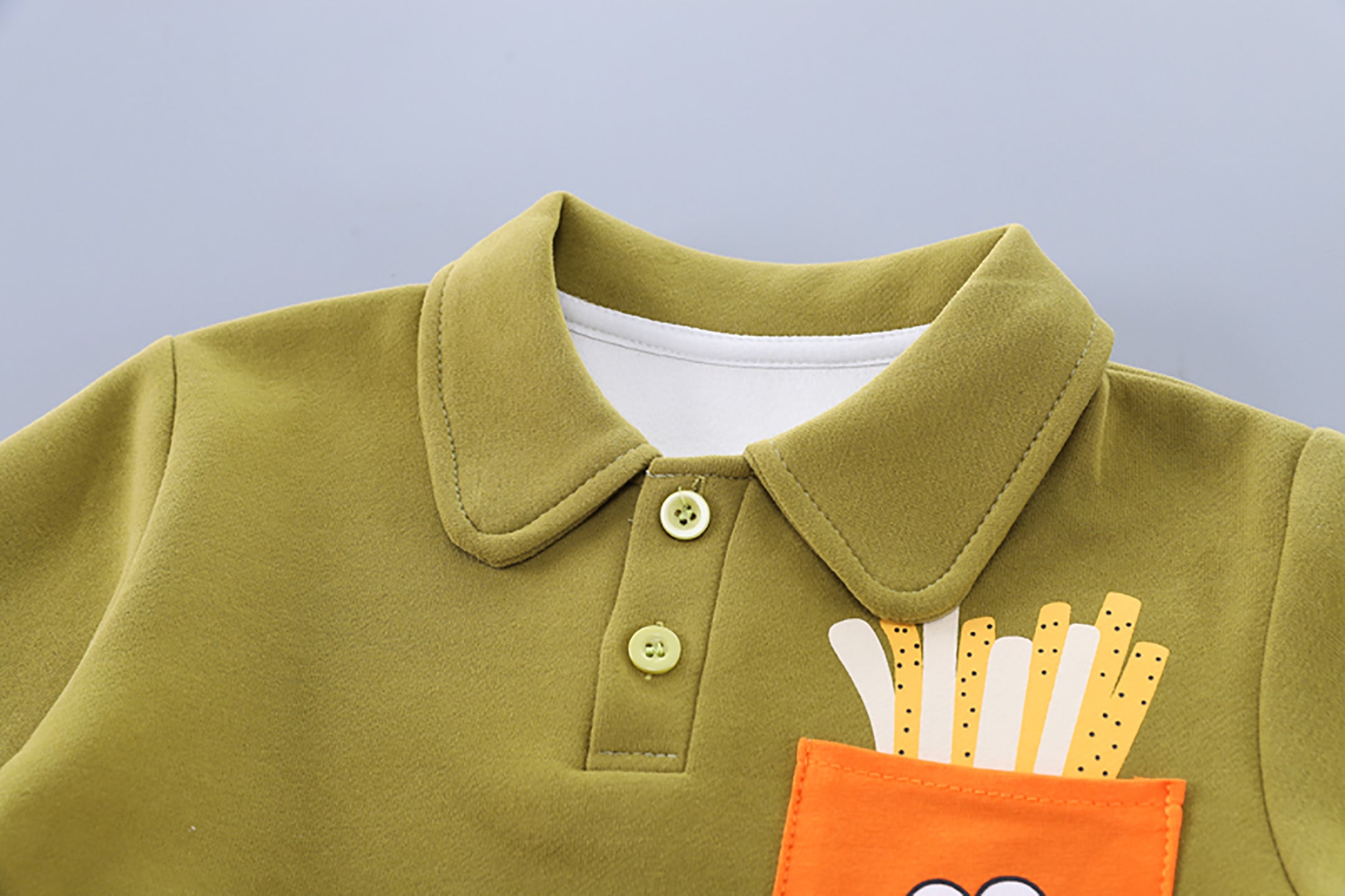 Kids Green Printed Pure Cotton Top with Trousers