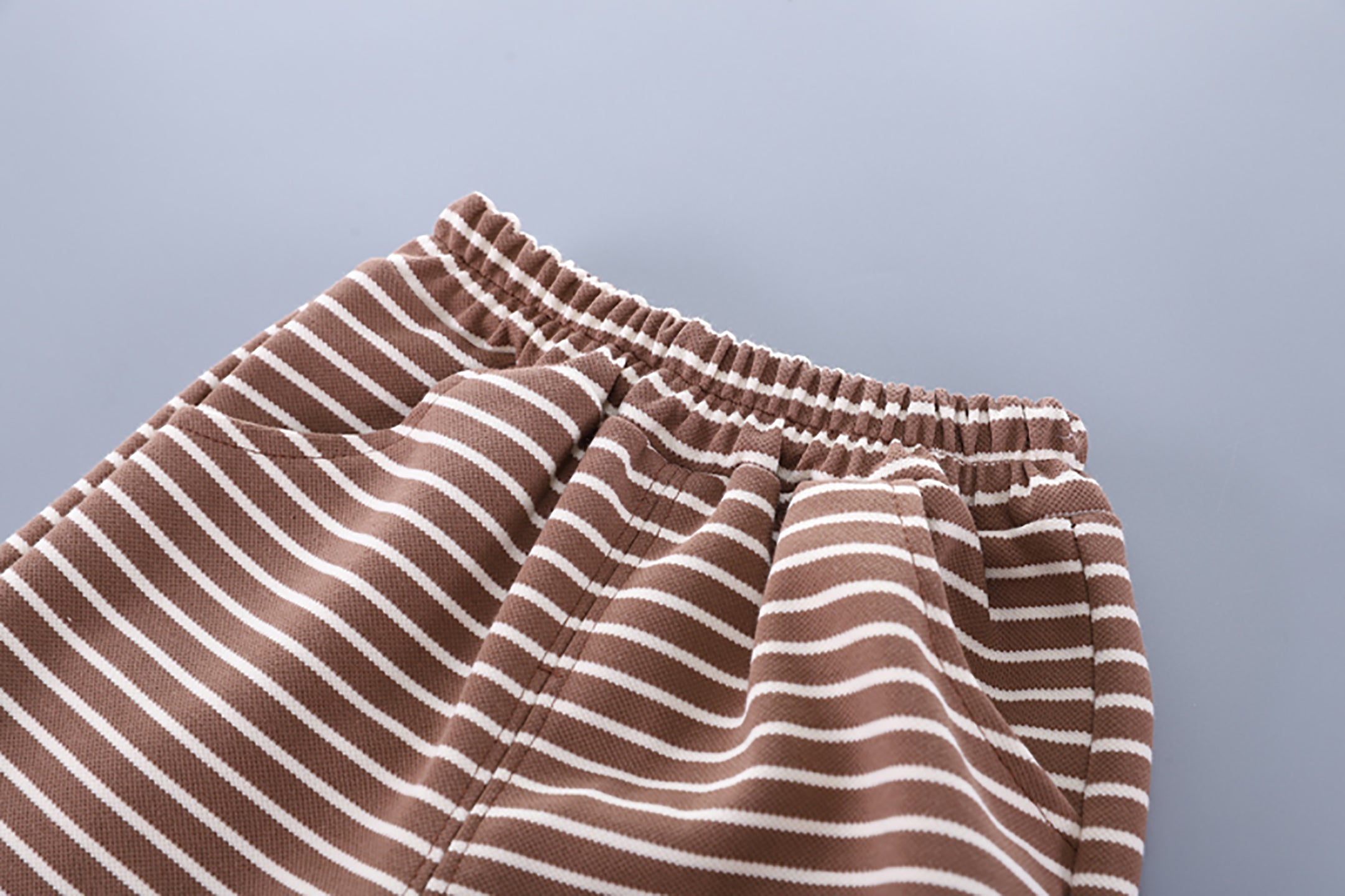 Kids Beige & Brown Printed Pure Cotton Top with Trousers