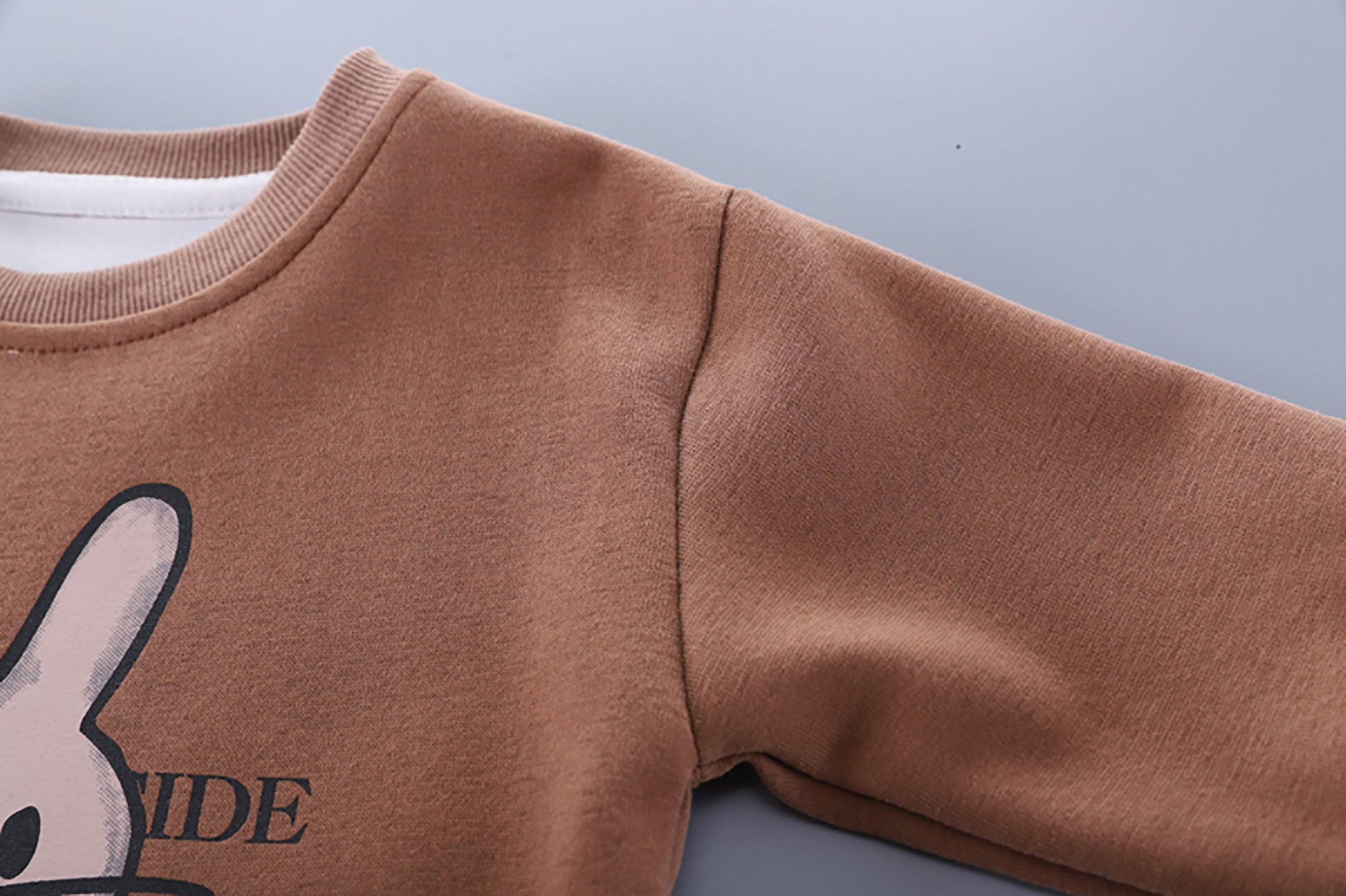 Kids Brown & White Printed Pure Cotton Top with Pyjamas