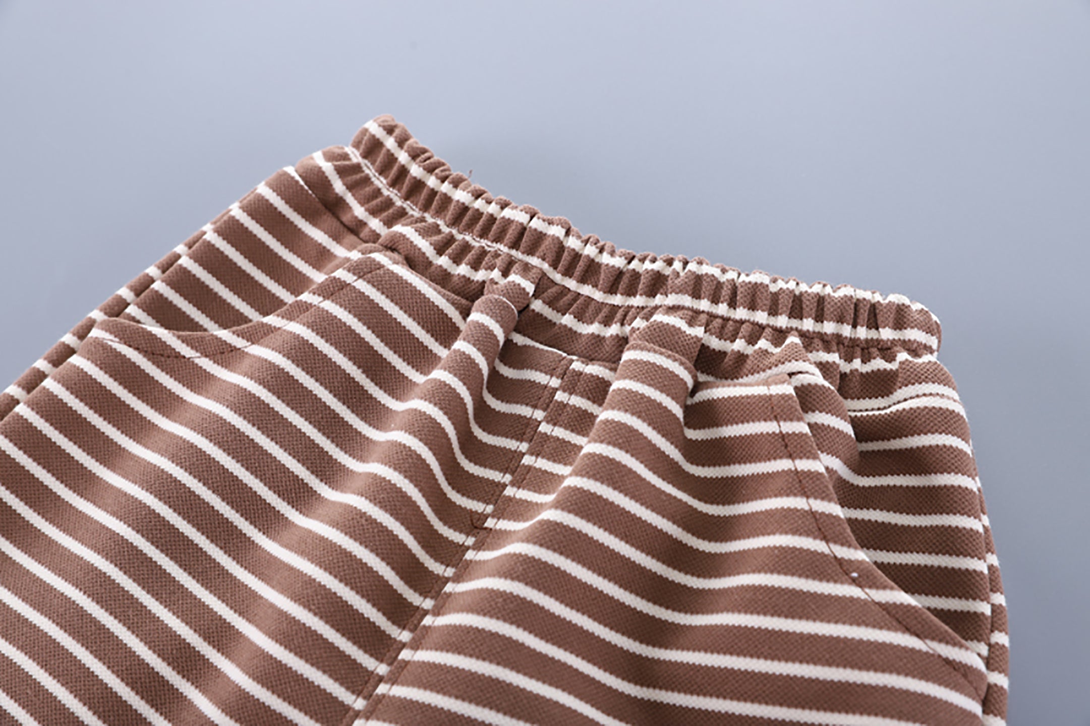 Kids Brown & White Printed Pure Cotton Top with Pyjamas