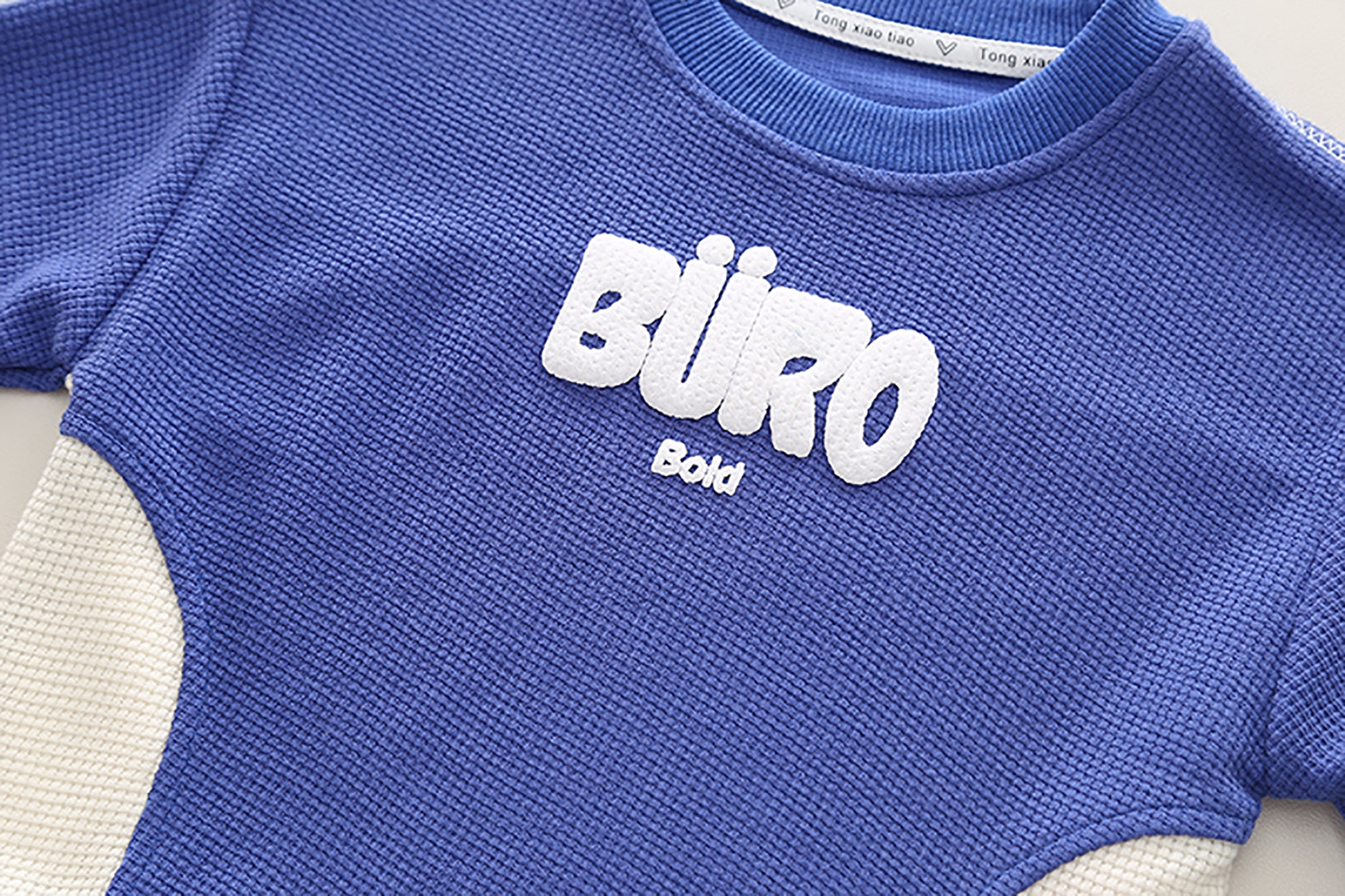 Kids Colourblocked Pure Cotton Sweatshirt with Trousers