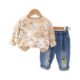 Kids Graphic Printed Pure Cotton T-shirt with Pyjama