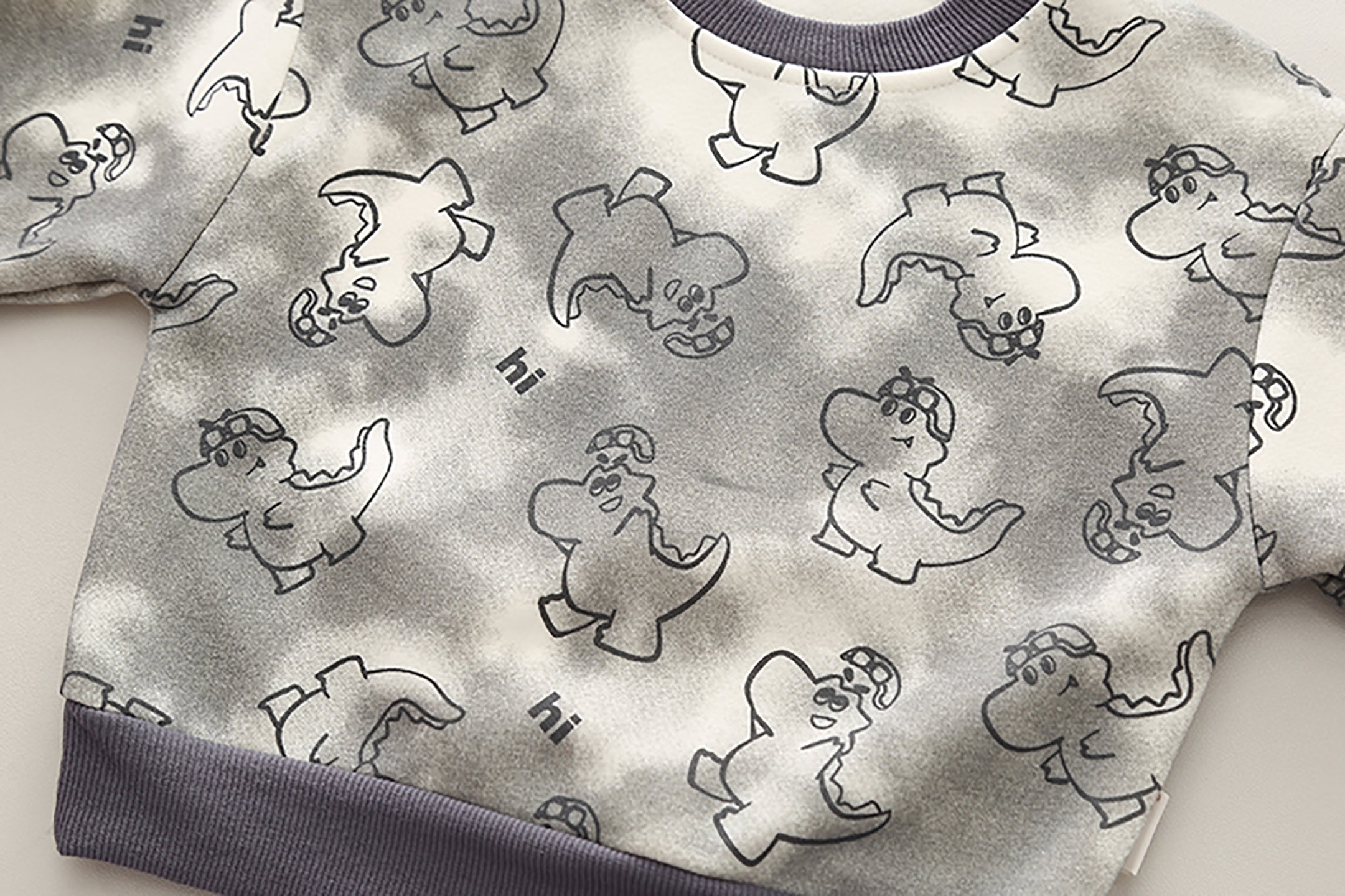 Kids Printed Pure Cotton Sweatshirt with Trousers