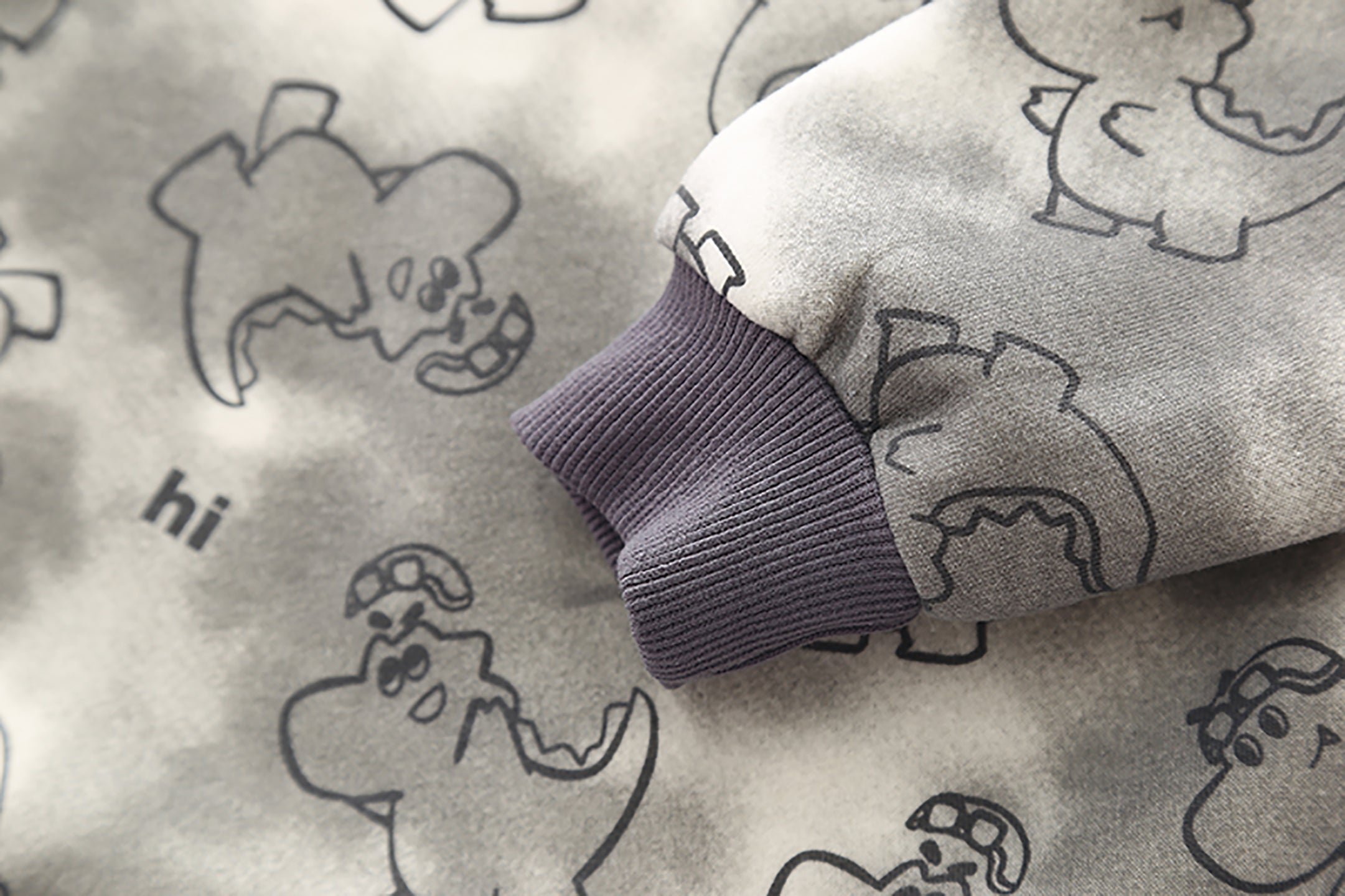 Kids Printed Pure Cotton Sweatshirt with Trousers