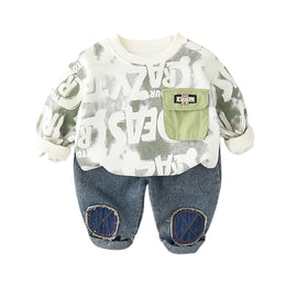Kids Printed Pure Cotton T-shirt with Pyjama