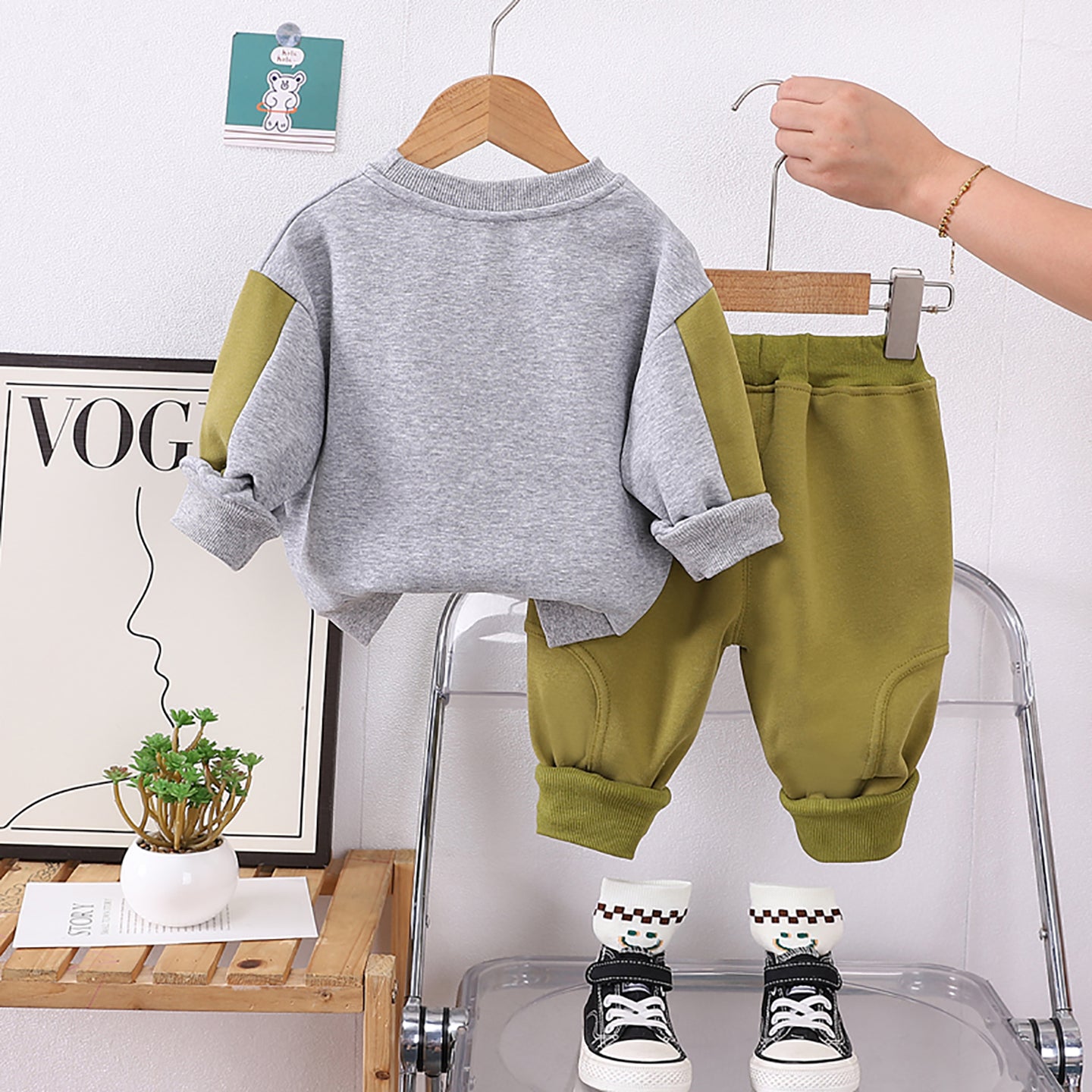 Kids Grey Graphic Printed Pure Cotton Sweatshirt With Pyjama