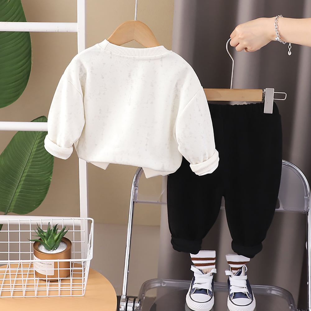 Kids Pure Cotton Sweatshirt with Pyjamas