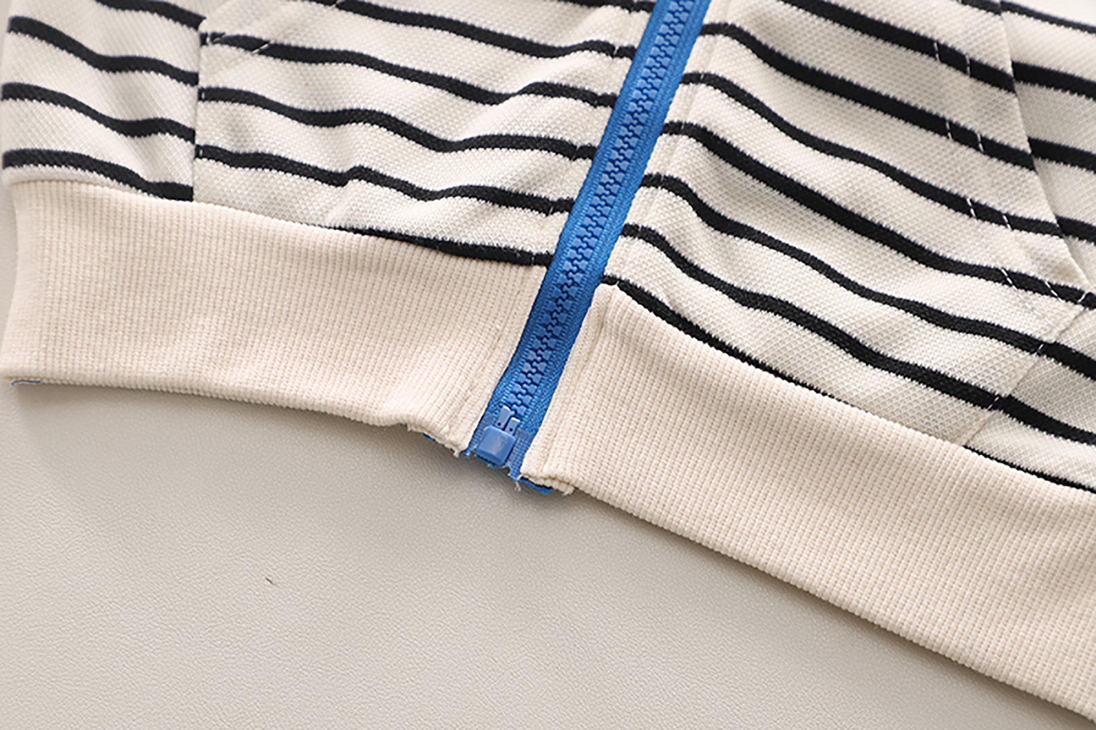 Kids Striped Hooded Pure Cotton Sweatshirt with Shorts
