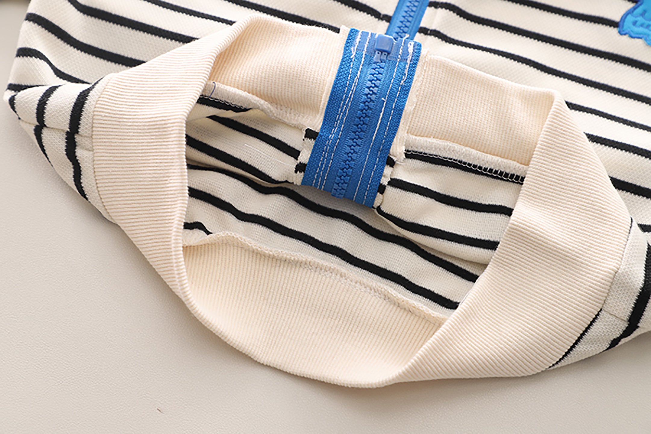 Kids Striped Hooded Pure Cotton Sweatshirt with Shorts