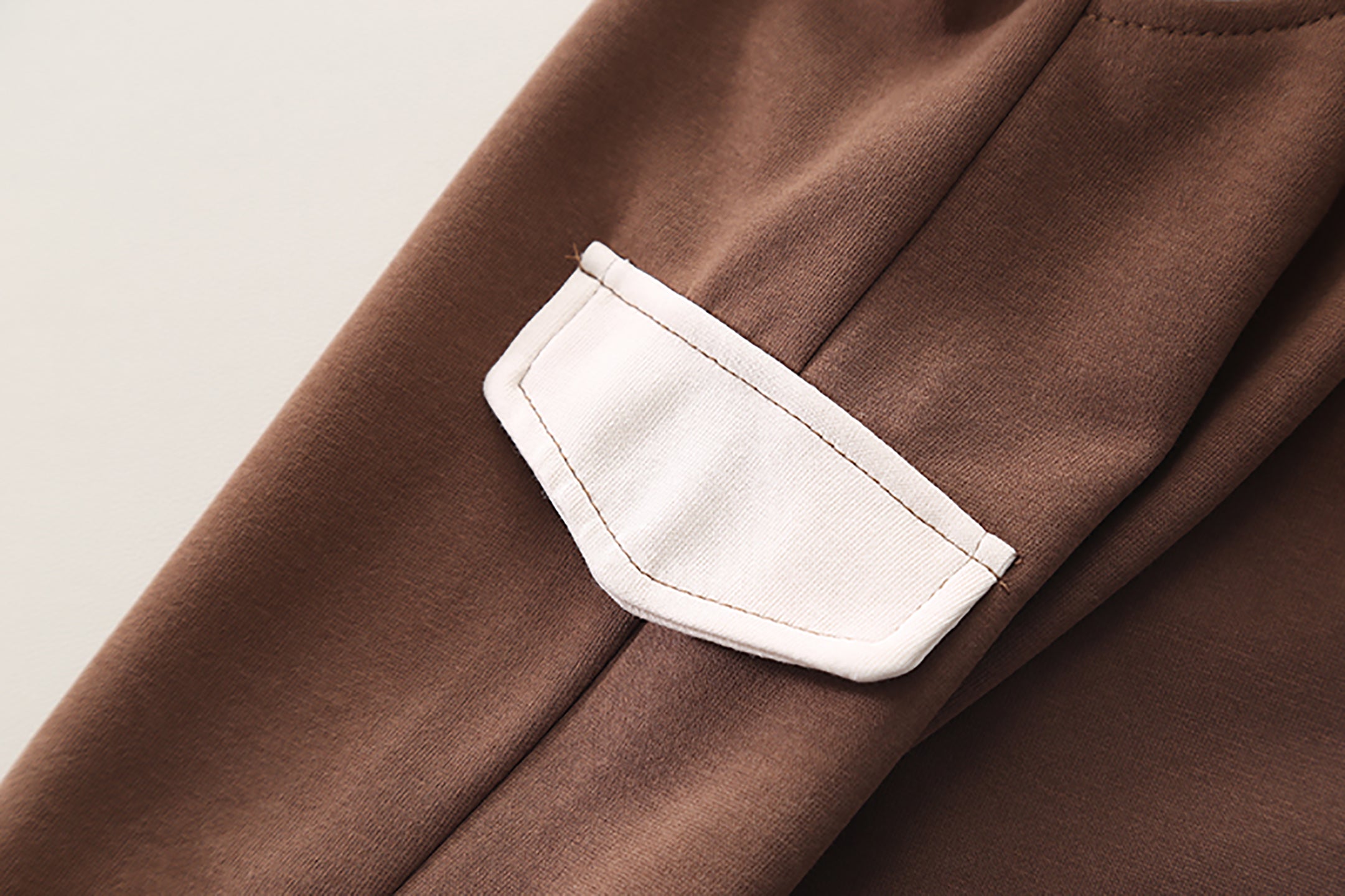 Kids Brown & White Colourblocked Pure Cotton Top with Trousers