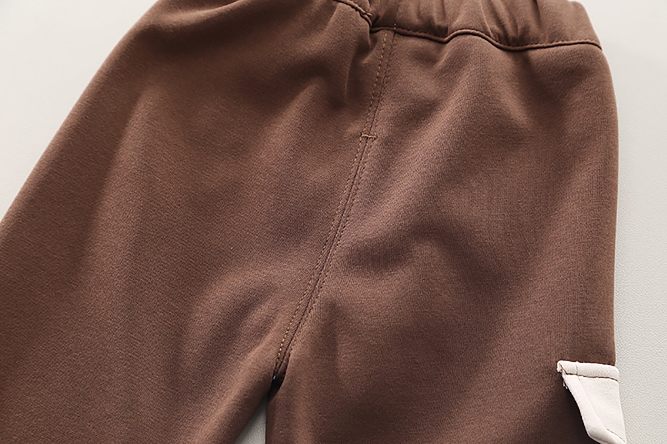 Kids Brown & White Colourblocked Pure Cotton Top with Trousers