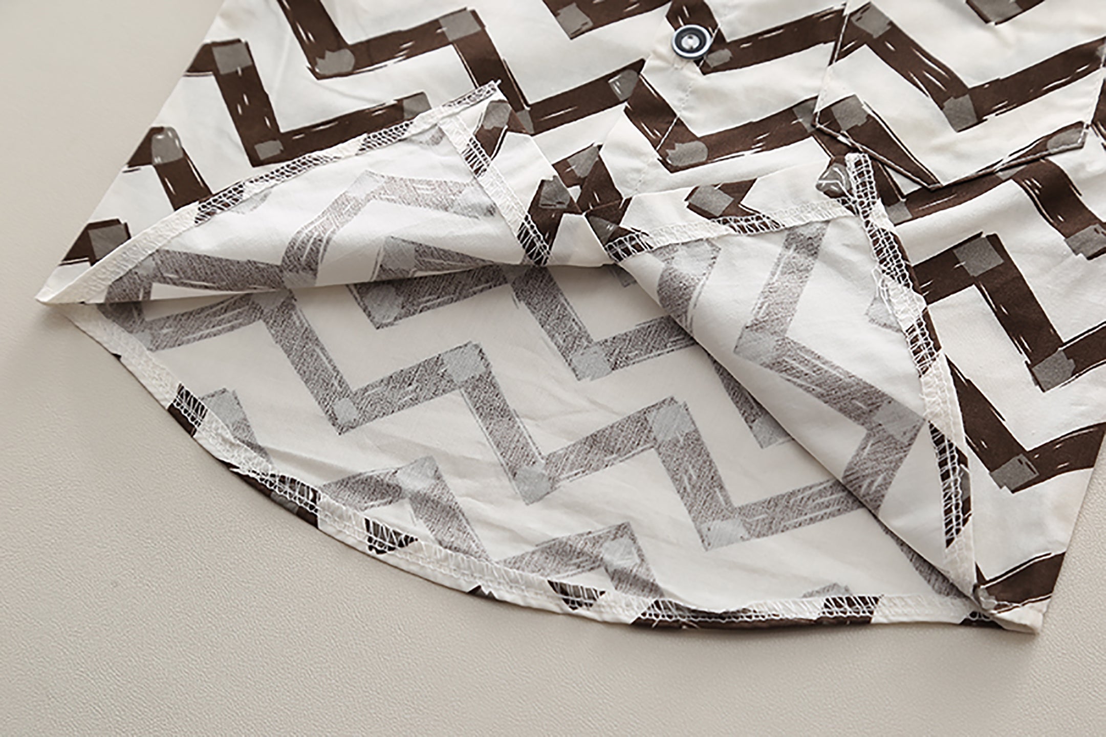 Kids Printed Pure Cotton Shirt with Trousers & Waistcoat