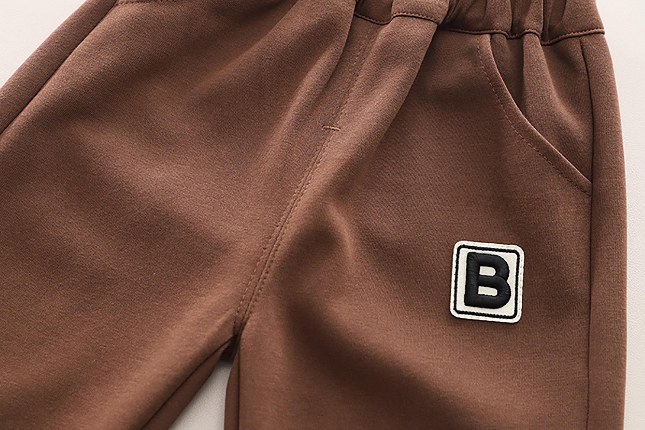 Kids Brown & White Colourblocked Pure Cotton Top with Trousers