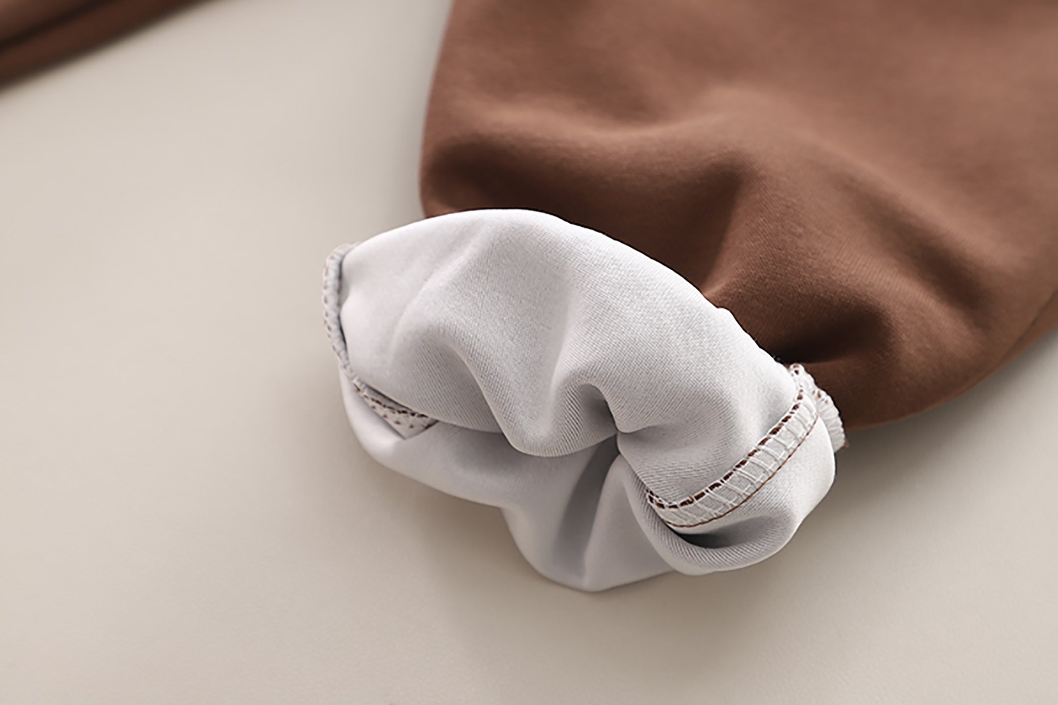 Kids Brown & White Colourblocked Pure Cotton Top with Trousers