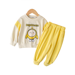 Kids Colourblocked Pure Cotton Top With Trousers