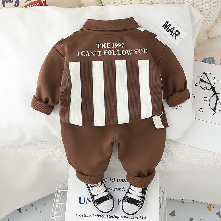 Kids Striped Pure Cotton Top with Trouser