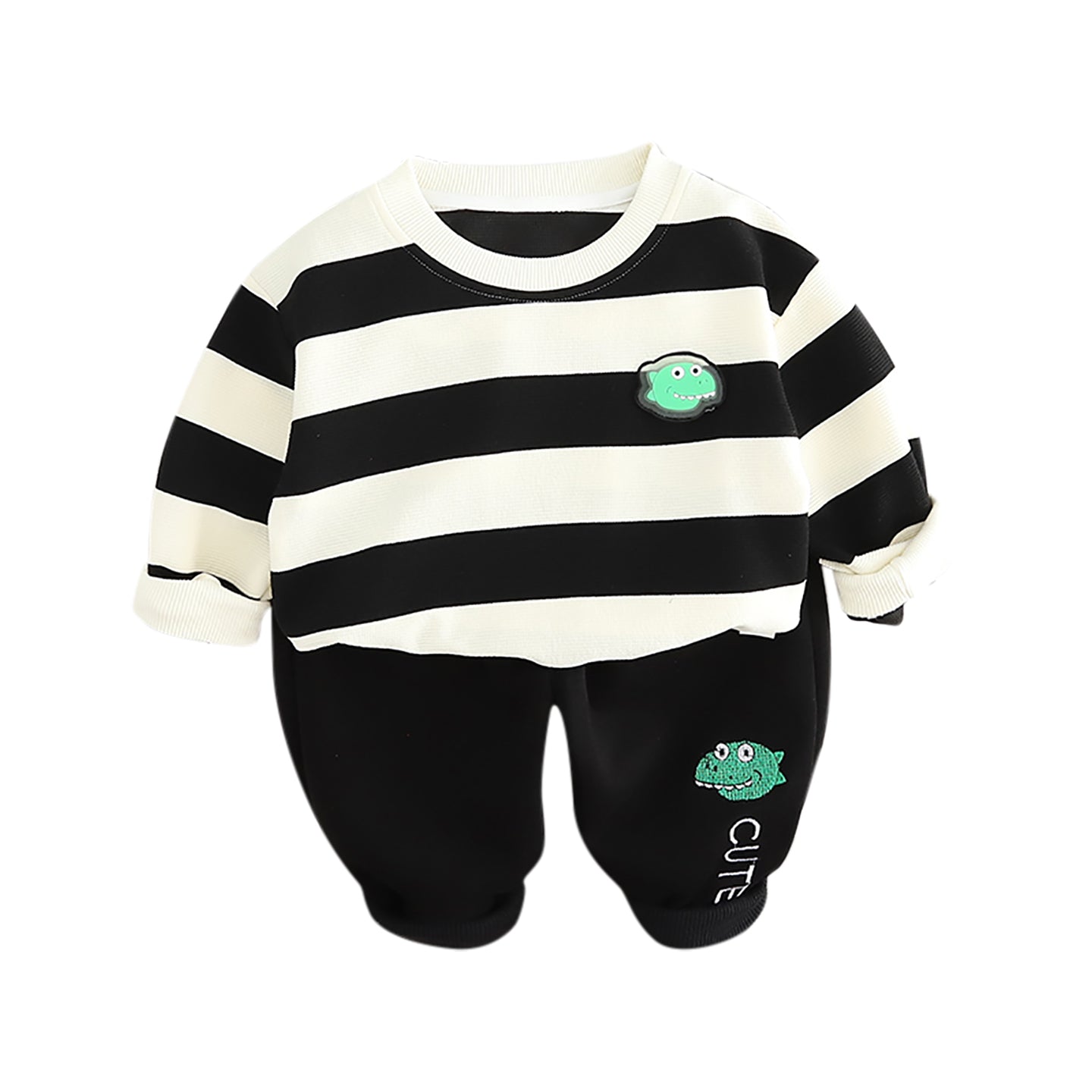 Kids Striped Pure Cotton Top With Trouser