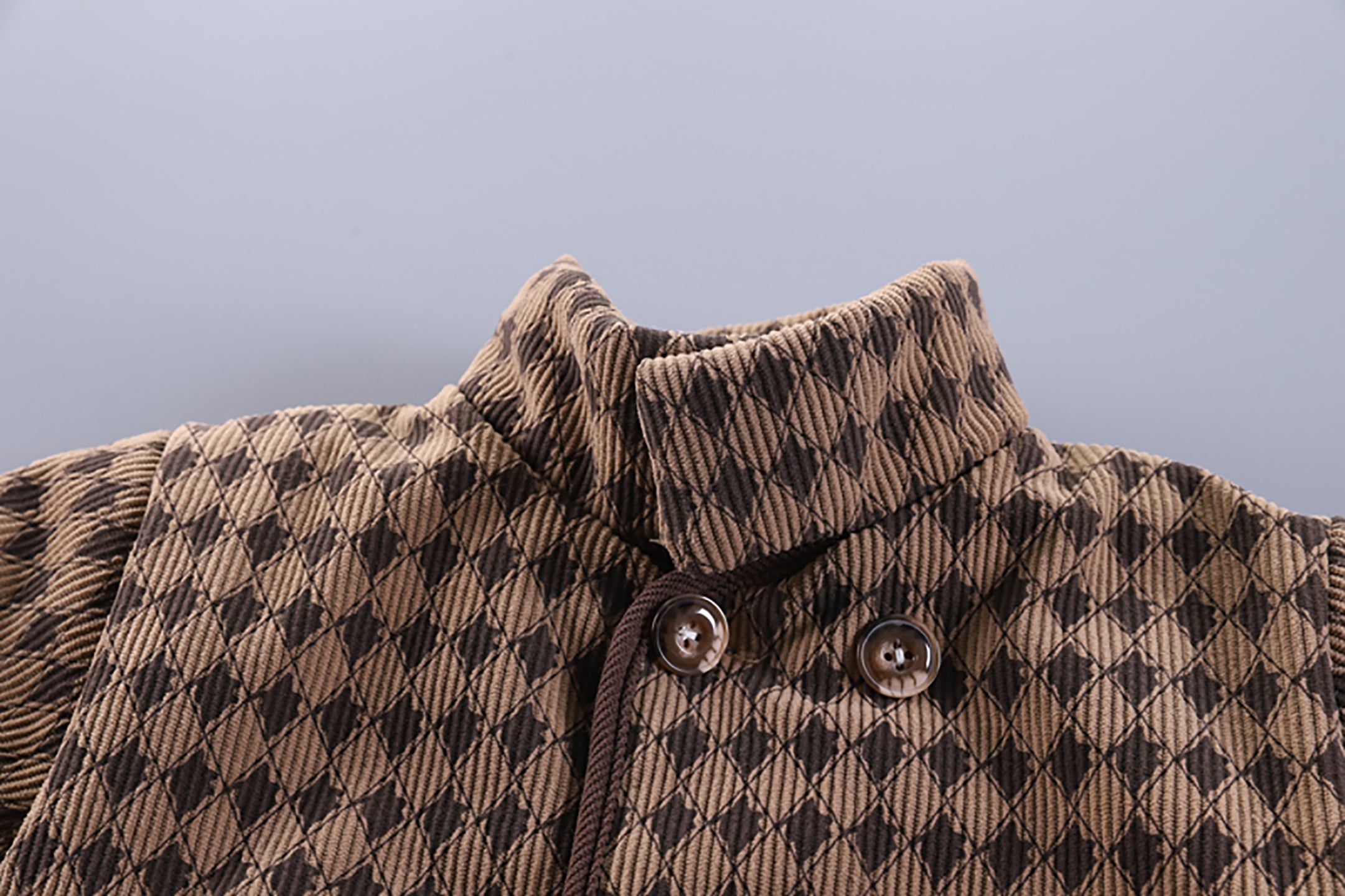 Kids Brown & Black Checked Pure Cotton Top & Joggers