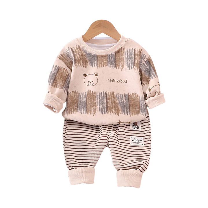 Kids Abstract Printed Pure cotton T-Shirt with Pyjama